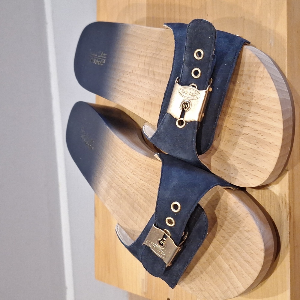 Nearly New Dr Scholl's Wood Original Ombre Gradient Navy 7 - Picture 2 of 8